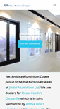Mobile Screenshot of ambicaaluminium.com